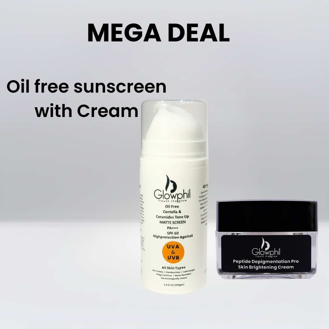 Oil free sunscreen with cream