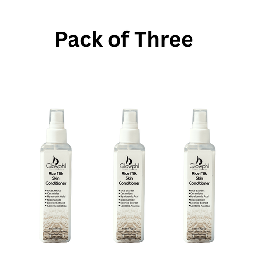 Pack of Three Rice milk skin conditioner