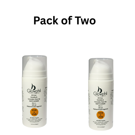 Pack of Two Oil-Free Centella & Ceramides Tone-Up Matte Screen