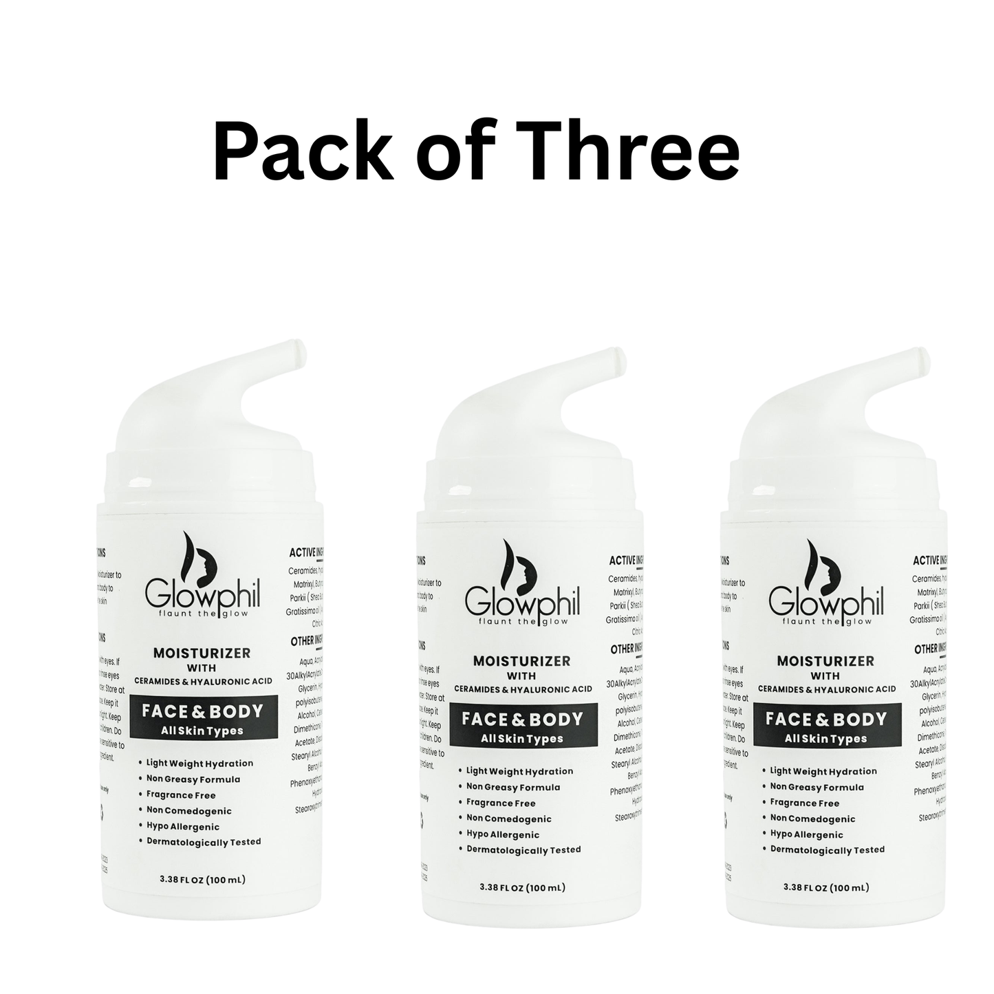 Pack of Three Moisturizer